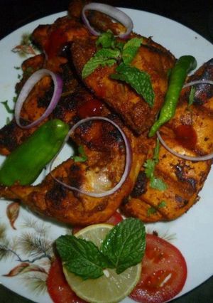 A picture of Chicken 🍗 tikka.