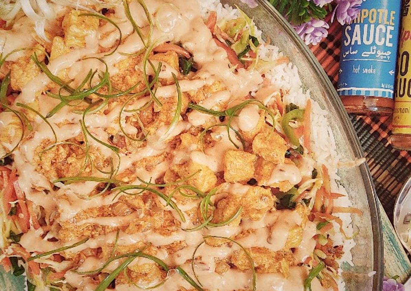 BBQ RICE PLATTER
