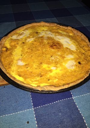 Una foto de Tarta de calabaza y crema de choclo (integral)