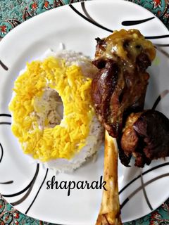 عکسی از دستور چلو ماهیچه
