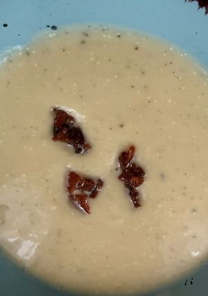 Zellekerkrémleves pirított baconnel recept fotója