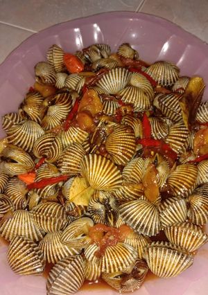 Foto resep Oseng kerang pedas manis