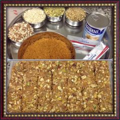 A picture of Baklawa { Arabic Sweet }.