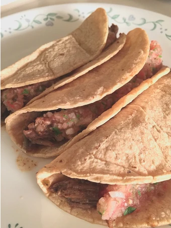 Easy Steps to Make Barbacoa Taco dengan Cilantro Lime Salsa which Delicious