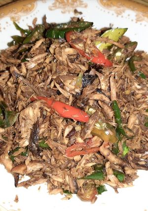 Foto resep Ikan tongkol suir cabai hijau