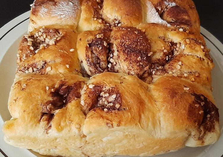 Cara Mudah Membuat Cinnamon bread (roti sobek cinnamon) yang Lezat