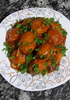 A picture of Spicy baby potatoes.