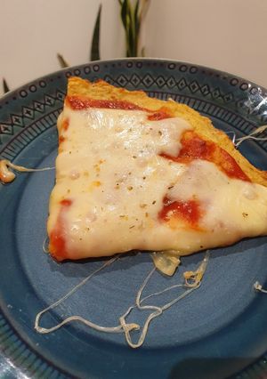 Una foto de Pizza con masa de coliflor sin TACC