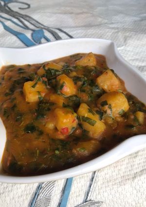 A picture of Yam Porridge 🥣.