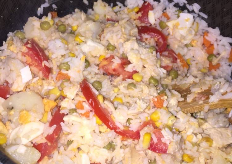 Receta de salpicon de pollo con arroz