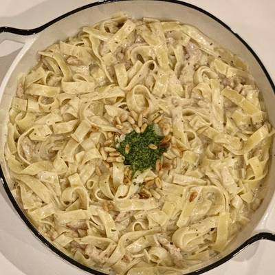 طريقة عمل طريقة عمل الباستا البيضاء بالدجاج - 268 وصفة سهلة وسريعة - كوكباد