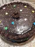 Eggless Double Layered Chocolate Truffle Cake