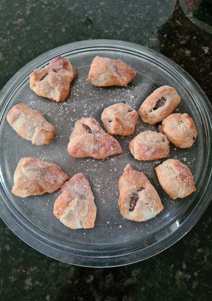 Una foto de Bocaditos de hojaldre y chocolate