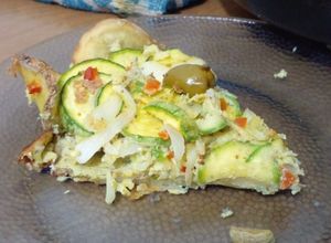 Una foto de Tarta de Zucchini con Base de Papa Dorada