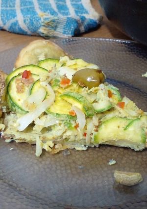 Una foto de Tarta de Zucchini con Base de Papa Dorada