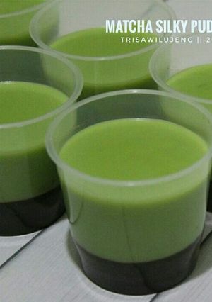 Foto resep MATCHA Silky puding