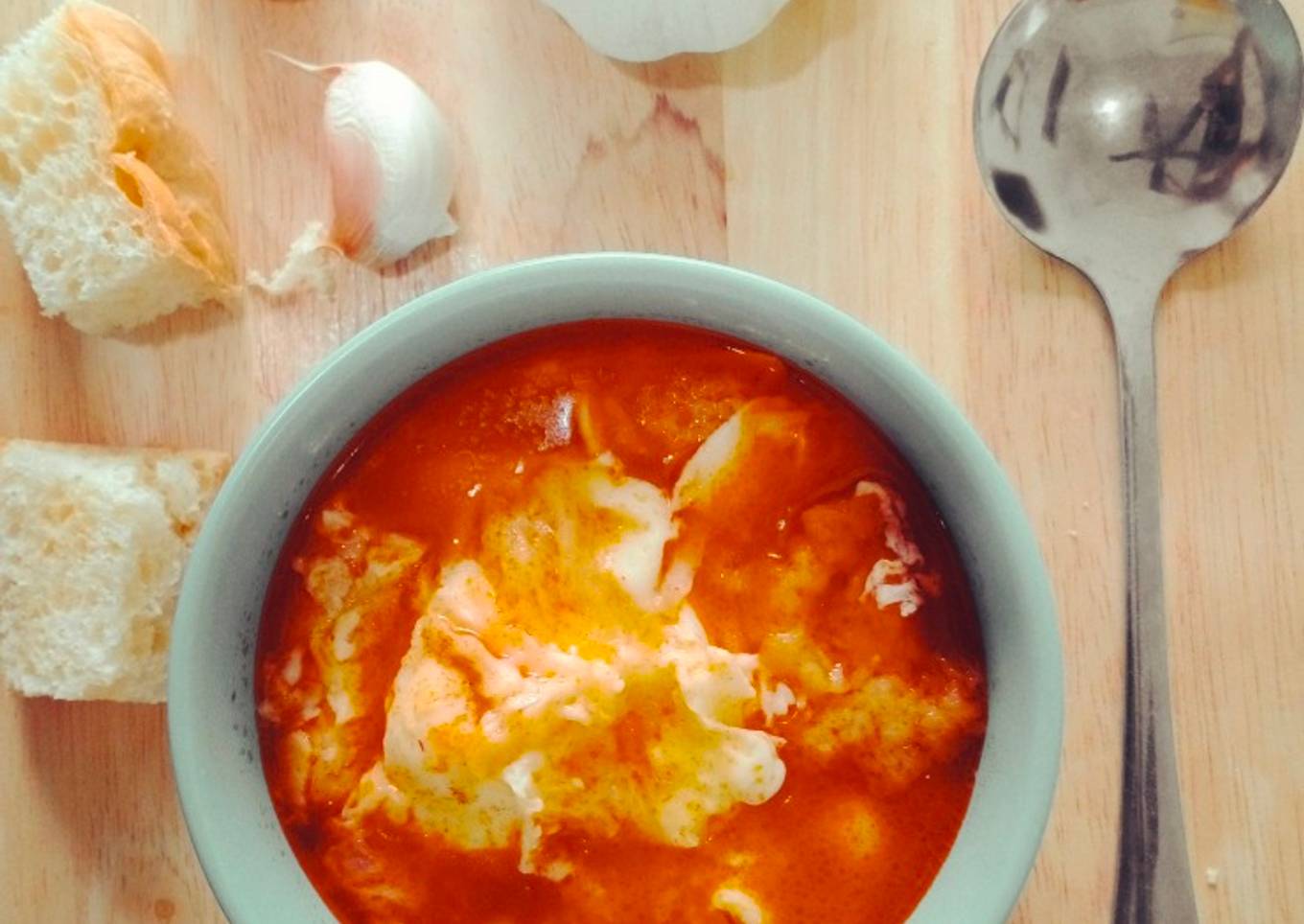 Sopa de Ajo – Sup Bawang Putih Spanyol