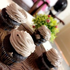 Chocolate cupcakes A picture of Chocolate cupcakes.
