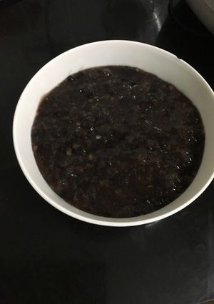 Hình của món Chè đỗ đen tự chế.