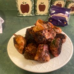 A picture of Bacon-wrapped jalapnos. 🔥 🙂.