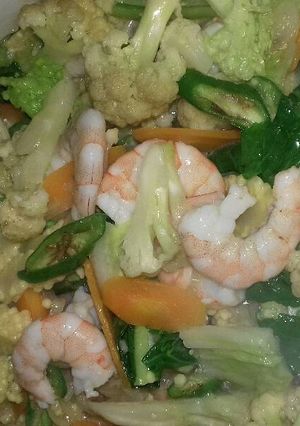 Foto resep Sayur capcay udang