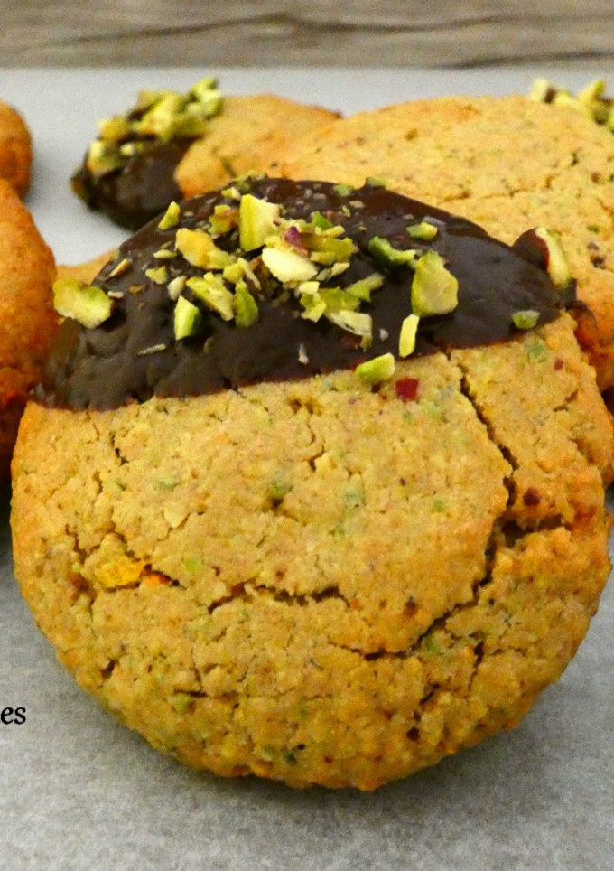 Una foto de Galletas de pistacho y naranja