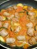 Longaniza de pueblo en tomate