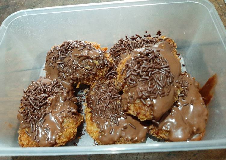 Tutorial membuat Nugget pisang coklat hazelnut sedap