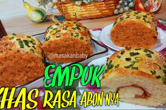 Resep Roti Gulung Abon, Empuk Dan Rasa Abon Nya Benar2 Mantap Murah