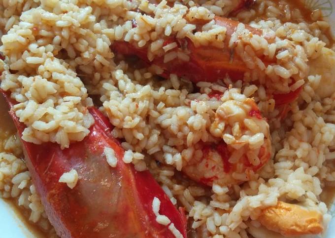 Arroz Caldoso Con Carabineros Y Vieiras Receta De Sonso Cookpad 8421