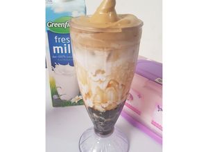 Foto resep Brown Sugar Boba with Fresh Milk and Dalgona Coffe