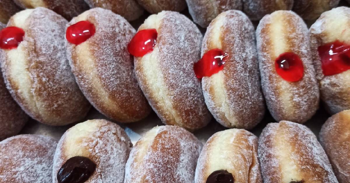 Resep Bomboloni donat isi selai cokelat (resep donat Imam Resep Bomboloni donat isi selai cokelat (resep donat Imam