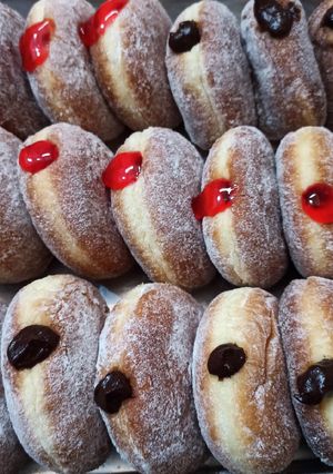 Foto resep Bomboloni donat isi selai cokelat (resep donat Imam Abu Salman)