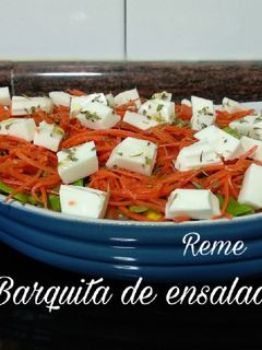 Una foto de Barquita de ensalada