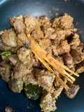 Sate ati ayam tanpa dibakar
