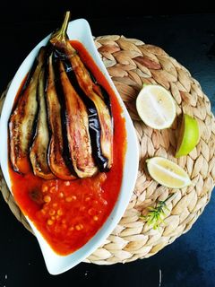 عکسی از دستور خورشت بادمجان.
