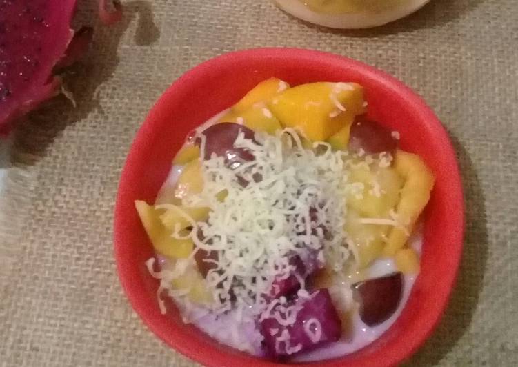 Langkah Mudah untuk Membuat Salad Buah ala-ala 😊 Anti Gagal