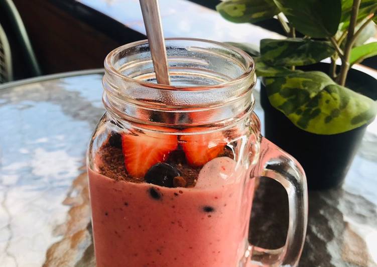 Smoothie de fresa 🍓 y plátano 🍌