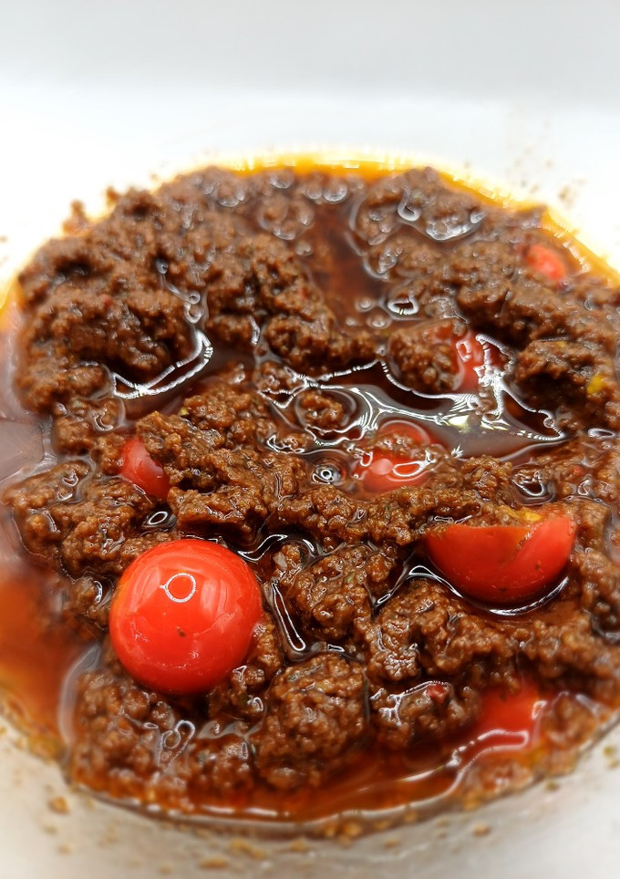 Una foto de Pesto rojo o Pesto rosso