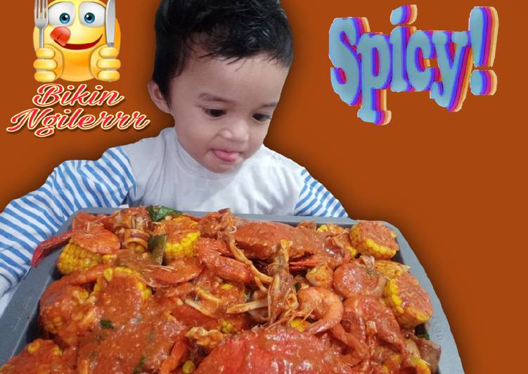 Resep Seafood saos Padang Super Pedas