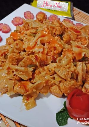A picture of #Chicken_pasta #Chilli_jalapeño !! #RamadanKiTayari.