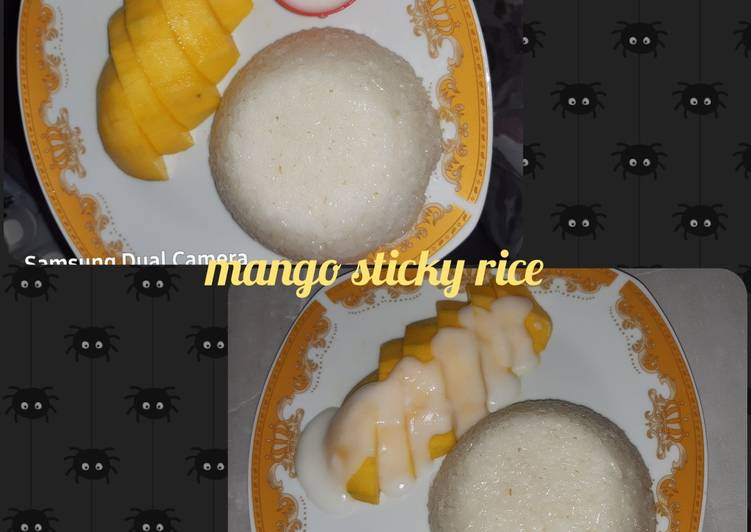 Langkah Mudah untuk Membuat Mango sticky rice, Lezat Sekali