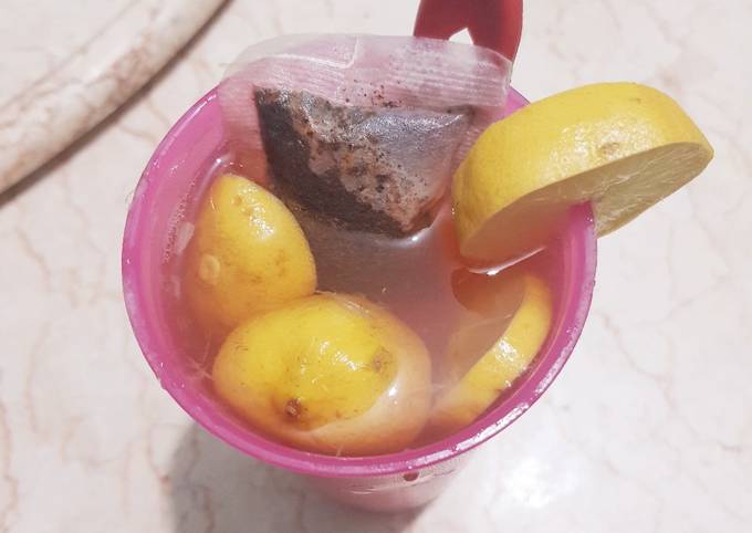 Resep mudah bikin Teh Jeruk Nipis  sempurna