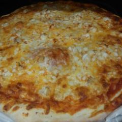 A picture of Lobster pizza.