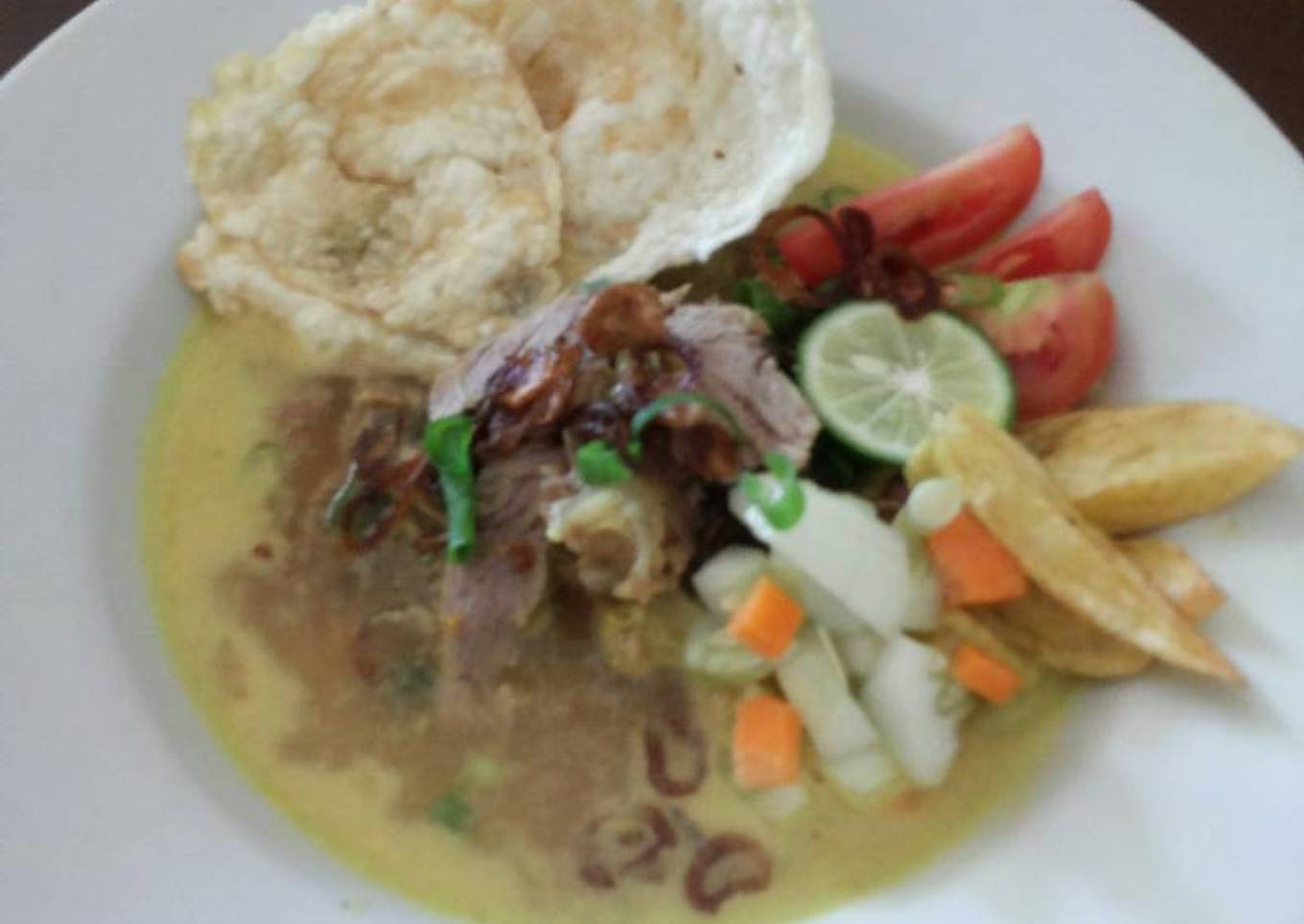 Soto betawi versi santan dan kunyit (Posting rame2_Soto)