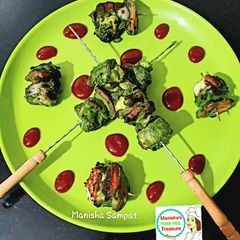A picture of Palak Paneer Hariyali Tikka.