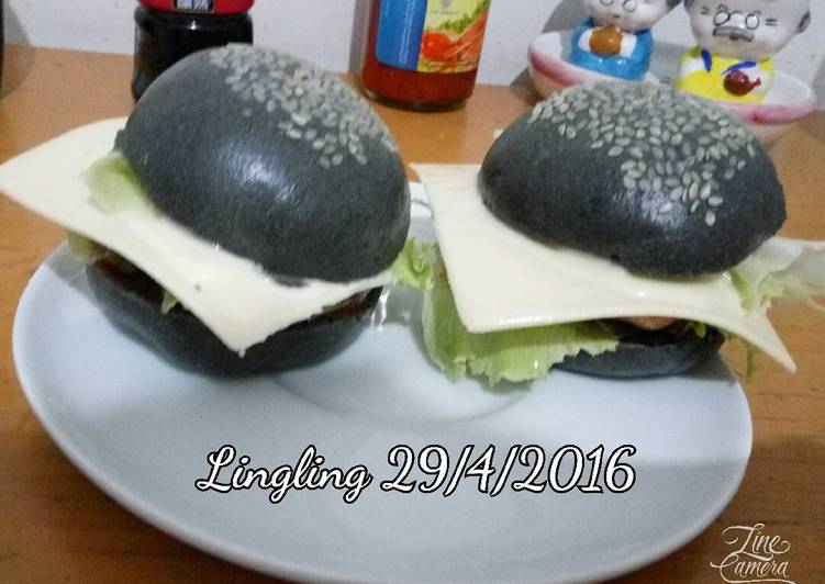 Recipe: Tasty Black Burger Homemade