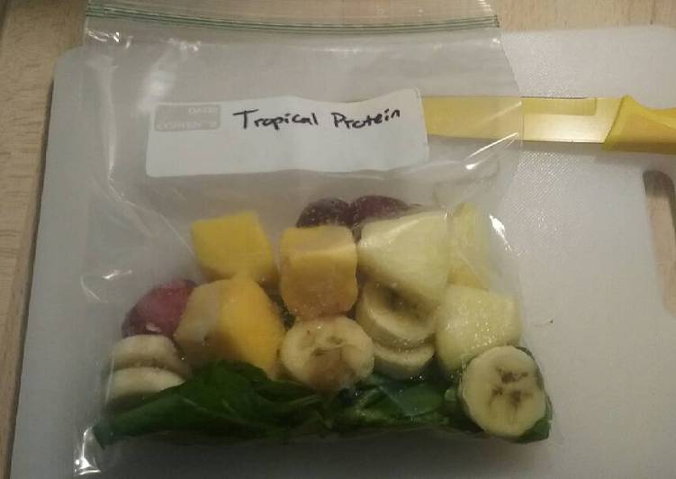 Recipe of Tasteful Tropical Protein Breakfast Smoothie