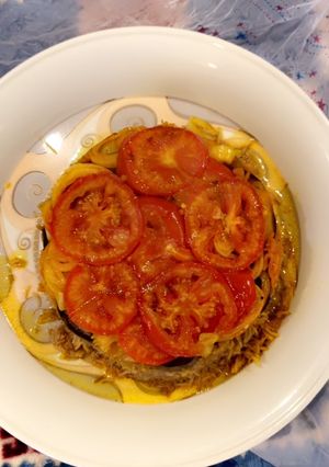 صورة لوصفة مقلوبة دجاج