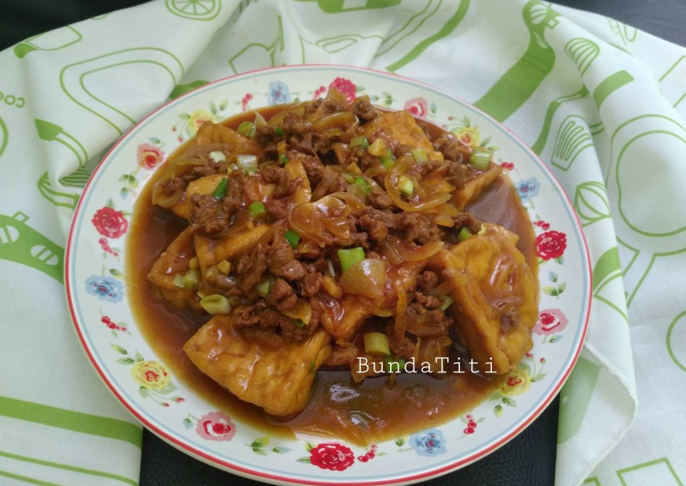 555.Tumis Tahu Daging Cincang